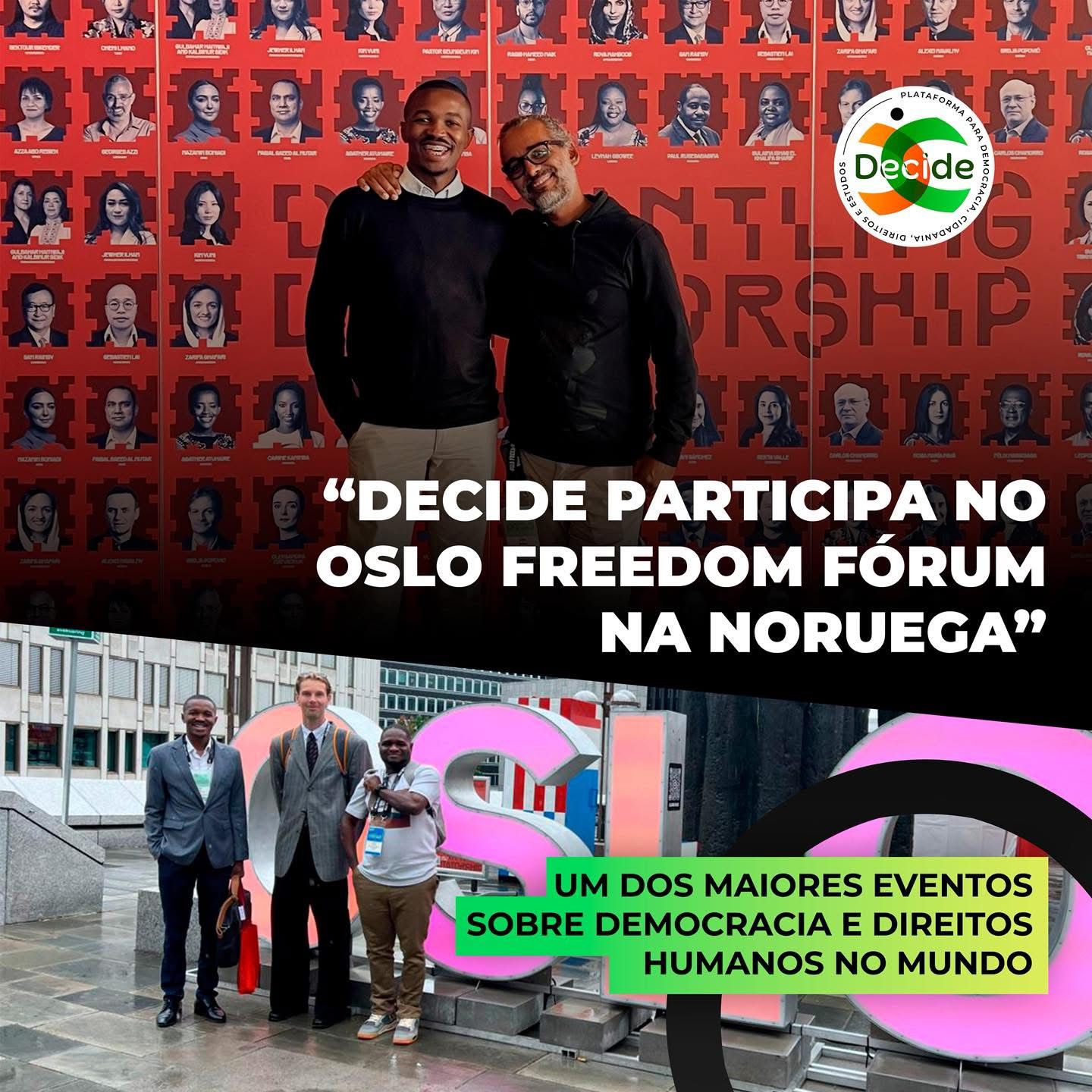 A Plataforma DECIDE participou no Oslo Freedom Forum, um dos principais encontros globais dedicados aos direitos humanos e à defesa das liberdades fundamentais.
